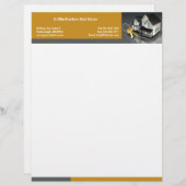 Real Estate Letterhead Custom Briefhoofd (Voorkant / Achterkant)