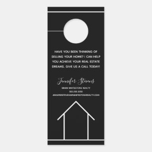 Real Estate Marketing Black White Custom Realtor