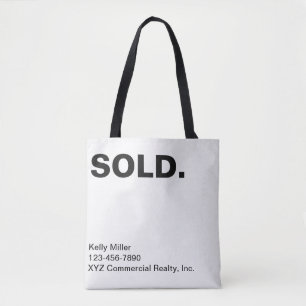 Real Estate Modern Marketing VERKOCHT Gepersonalis Draagtas