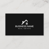 Real Estate Moderne House Logo Professional Visitekaartje (Voorkant)
