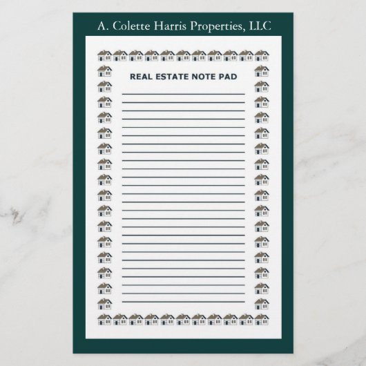 Real Estate Note Pad - Design 4 (Voorkant)
