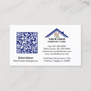 Real Estate Professional Logo QR Code Visitekaartje