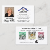Real Estate Professional Voeg de QR-code van de Fo Visitekaartje (Voorkant / Achterkant)