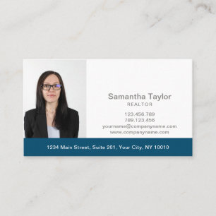 Real Estate Professional voegt foto en logo toe Visitekaartje