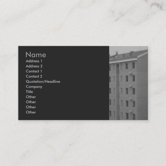 Real Estate Profile Card Visitekaartje (Voorkant)