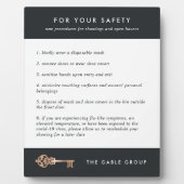 Real Estate Shoing / Open House Client Safety Fotoplaat (Voorkant)