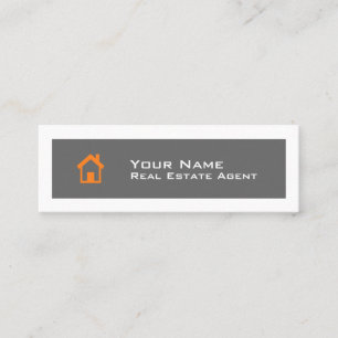 Real Estate Skinny Business Card Template Mini Visitekaartje