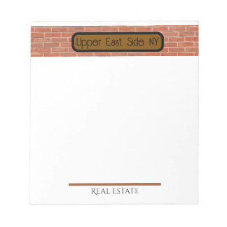 Real Estate | Upper East Side, NYC Notepad Notitieblok