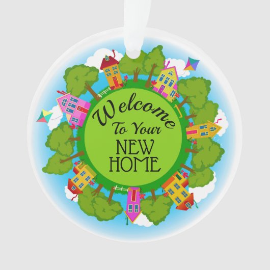 Real Estate "Welcome Home" Nieuw Home Ornament (voorkant)