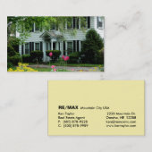 Real Estate White Black House Visitekaartje (Voorkant / Achterkant)