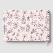 Real Foil Botanical Floral Mariage Livre d'invité (Verso)