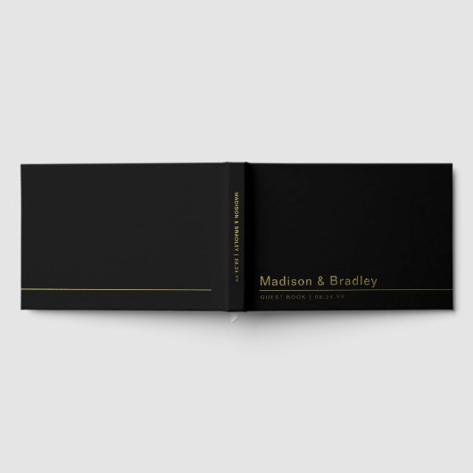 Real Foil Simple Modern Gold Script Mariage (Complet)