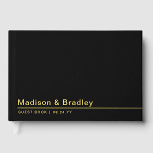 Real Foil Simple Modern Gold Script Mariage