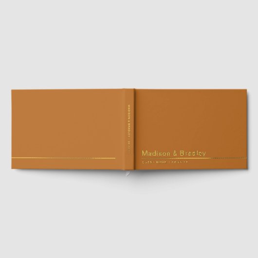 Real Foil Simple Modern Gold Script Mariage (Complet)