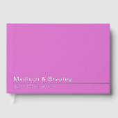 Real Foil Simple moderne Argent Script Mariage Gue (Recto)