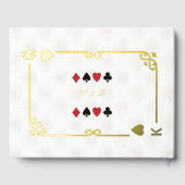 Real Foil White Casino Las Vegas Poker Mariage (Verso)