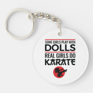 Real Girls do Karate Cute Women Martial Arts Sleutelhanger
