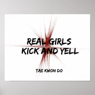 Real Girls Kick en Yell Poster