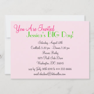 Real  Girls Life Invitation Kaart