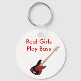 Real Girls Play Bass Sleutelhanger