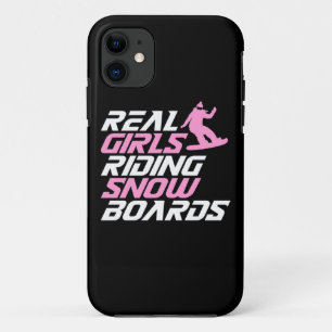 Real Girls Riding Snowboards iPhone 11 Hoesje