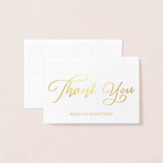 REAL Gold Foil DANK JE DAT JE BENT | met foto Folie Kaarten (Voorkant met envelop)