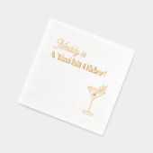 Real Gold Foil Martini 30e Folie Servetten (Links)
