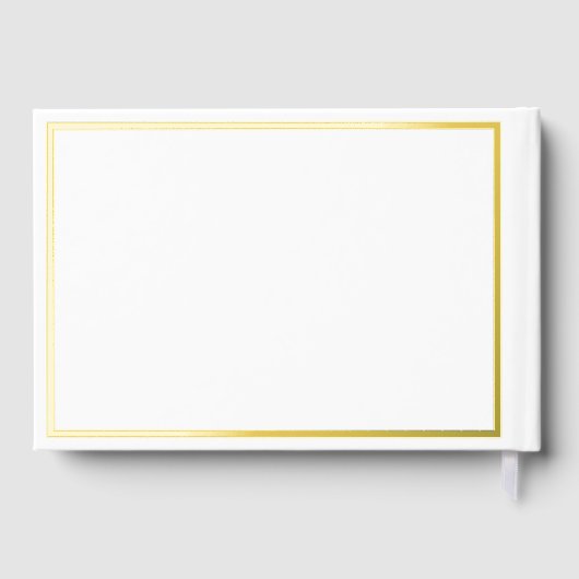 Real Gold Foil Moderne Blanc & Mariage Or (Verso)