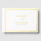 Real Gold Foil Moderne Blanc & Mariage Or (Recto)