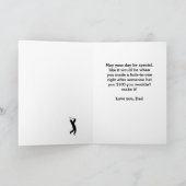 Real Golfer Hole-in-One Vaderdag Kaart (Binnen)