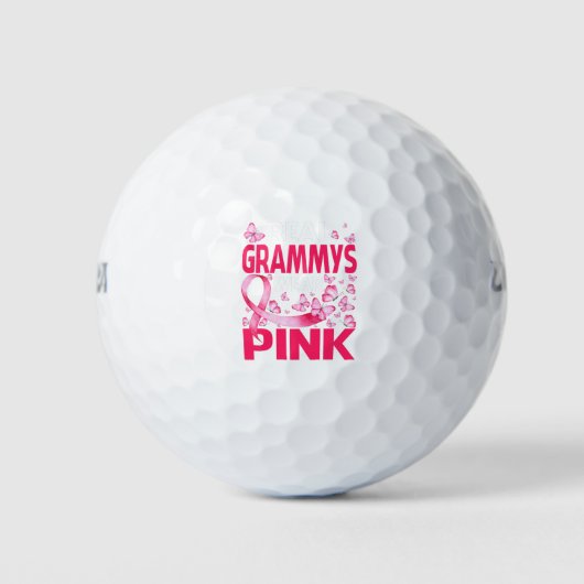 Real Grammys Draag roze borstkankerbewustzijn Golfballen (Voorkant)
