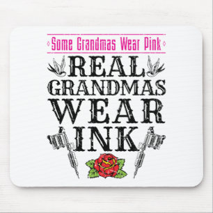 Real Grandmas Draag Ink Tattoo Tattooed Grandmoede Muismat