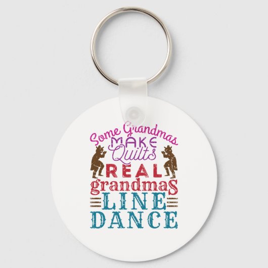 Real Grandmas Line Dance Cute Line Dancing Sleutelhanger (Voorkant)