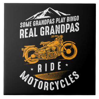 Real Grandpas Ride Motorcycle - cadeau voor fietse Tegeltje