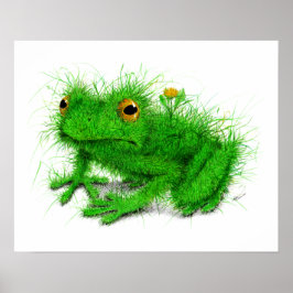 "Real" Grass Frog - Tekening Poster