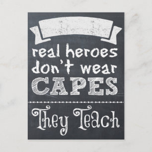 Real Heroes draag geen kapen die ze onderwijzen Briefkaart