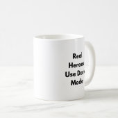Real Heroes Use Dark Mode Mug – Nerdy Gift for  Koffiemok (Voorkant rechts)