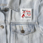 Real Heroes wordt Angels Stroke Vierkante Button 5,1 Cm (In situ)