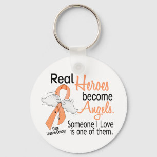 Real Heroes wordt Angels Uterine Cancer Sleutelhanger