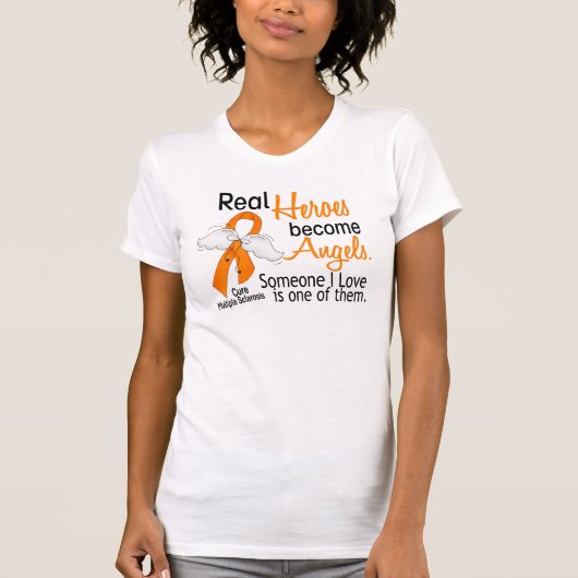 Real Heroes wordt multipele sclerose in Engeland T-shirt (Voorkant)