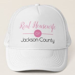 Real Houseechtgenote Editable Name of Your Town Trucker Pet