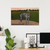 REAL HUNTSMAN Famous Greyhound Dog Poster (Thuiskantoor)
