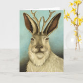 Real Jackalope Kaart (Gele Bloem)