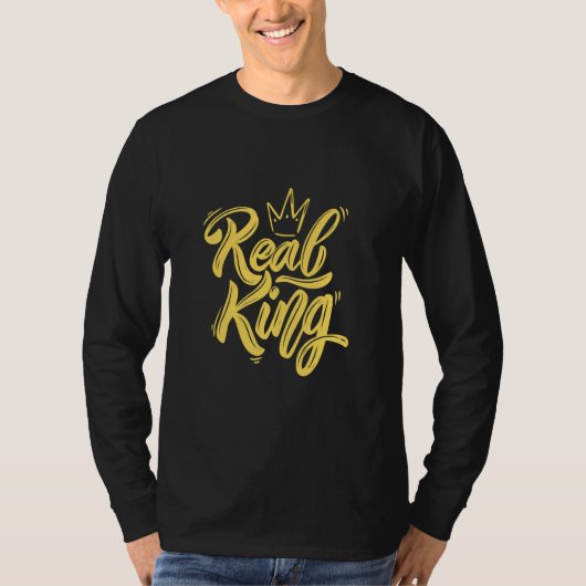 Real King | stoutmoedig leiderschap T-shirt (Voorkant)