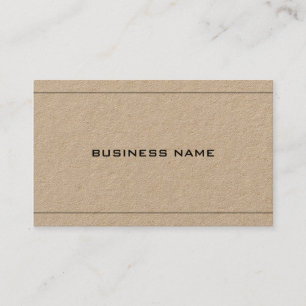 Real Kraft Paper Creative Professional Company Visitekaartje