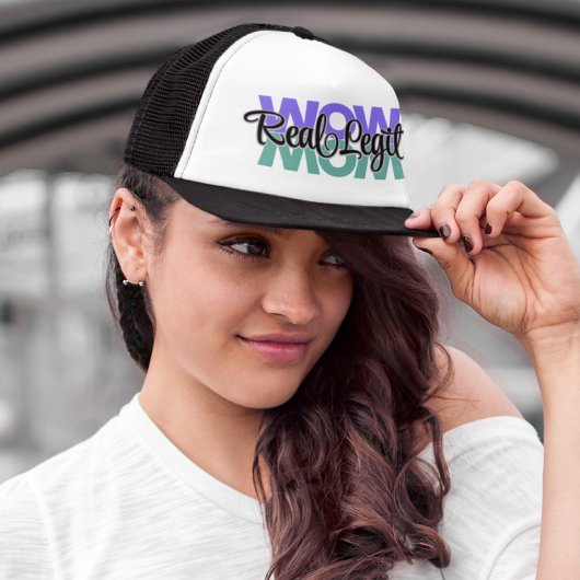 Real Legit Wow mam print Trucker Pet
