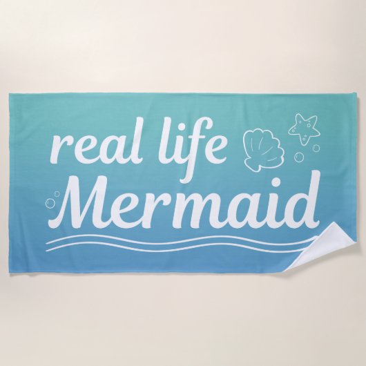 Real Life Mermaid Strandlaken (Voorkant)