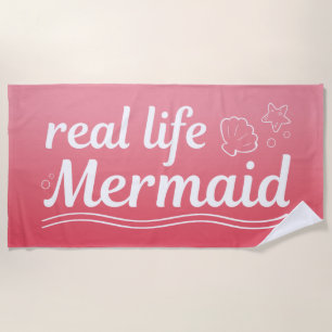 Real Life Mermaid Strandlaken
