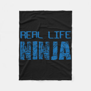 Real Life Ninja Easy Christmas Gift Fleece Deken