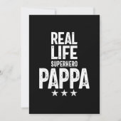 Real Life Superheld Pappa | Vader Gift Bedankkaart (Voorkant)